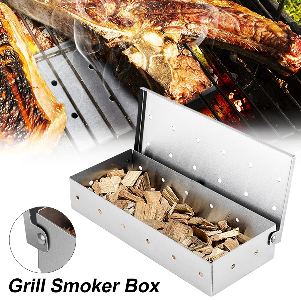 BBQ Smoker Box Wood Chips For Indoor Outdoor Charcoal Gas BBQ Grill Meat Infused Smoke Flavor Accessories Grill Cold Smoke Box
BBQ Smoker Box Wood Chips For Indoor Outdoor Charcoal Gas BBQ Grill Meat Infused Smoke Flavor Accessories Grill Cold Smoke Box