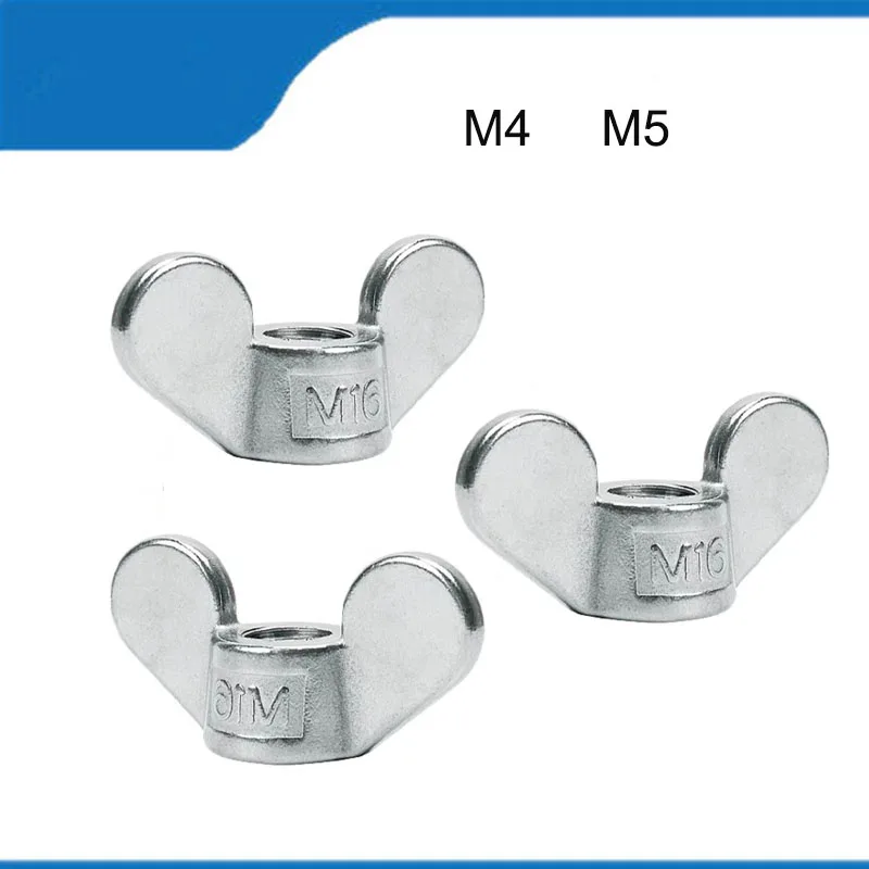 High Quality 20PCS M4 M5 304 Stainless Steel Large Ears Hand Tighten Nut Butterfly Nut Ingot Type Two Claw Nuts
High Quality 20PCS M4 M5 304 Stainless Steel Large Ears Hand Tighten Nut Butterfly Nut Ingot Type Two Claw Nuts