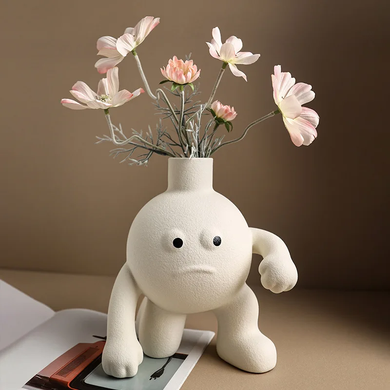 Home Decor Creative Dopamine Big Feet Ceramic Vase Home Living Room Flower Arrangement Desktop Decoration TV Cabinet Decoration
Home Decor Creative Dopamine Big Feet Ceramic Vase Home Living Room Flower Arrangement Desktop Decoration TV Cabinet Decoration