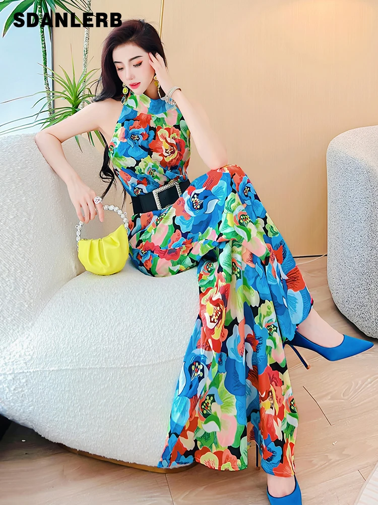 Fashion Temperament Printed Jumpsuit 2022 Summer New Women's Elegant Sleeveless High Waist Wide Leg Jump Suit One Piece Romper
Fashion Temperament Printed Jumpsuit 2022 Summer New Women's Elegant Sleeveless High Waist Wide Leg Jump Suit One Piece Romper