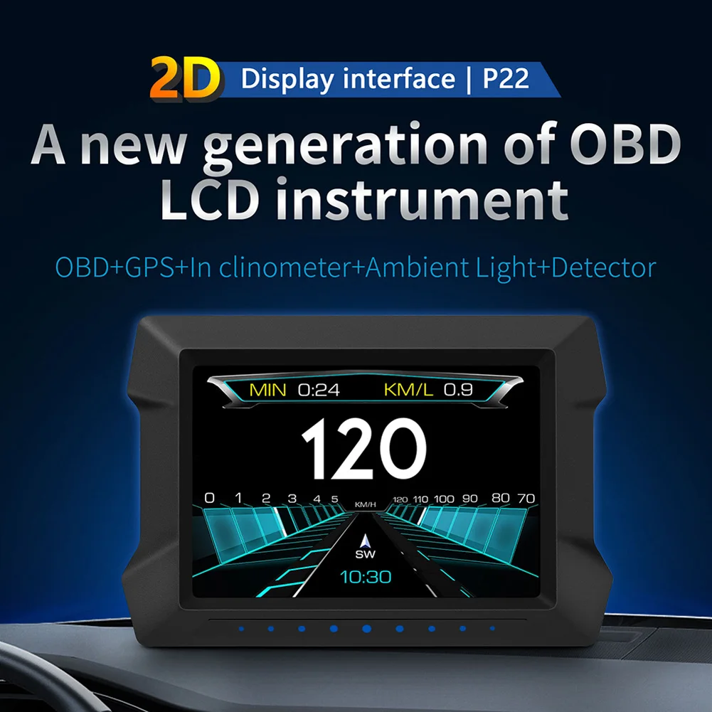 P22 Car HUD Head Up Display Digital GPS Smart Speedometer OBD2 Scanner Accessories High-quality Car Head-up Display
P22 Car HUD Head Up Display Digital GPS Smart Speedometer OBD2 Scanner Accessories High-quality Car Head-up Display