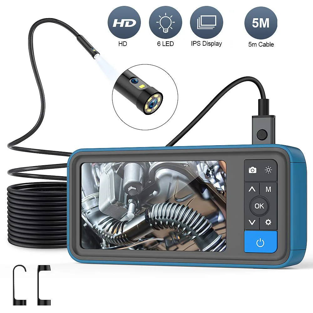 Dual Lens 1080P Industrial Endoscope 4.5" Screen IP67 Snake Camera with 6 LED For Pipeline Drain Sewer Inspection With 32G TF
Dual Lens 1080P Industrial Endoscope 4.5" Screen IP67 Snake Camera with 6 LED For Pipeline Drain Sewer Inspection With 32G TF