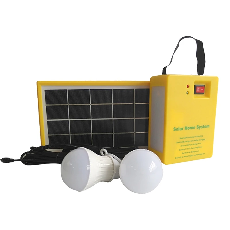 3.5W Solar Panel Light 2 Bulb Kit Solar System Energy Saving Solar Light Outdoor Indoor Rechargeable LED Light
3.5W Solar Panel Light 2 Bulb Kit Solar System Energy Saving Solar Light Outdoor Indoor Rechargeable LED Light