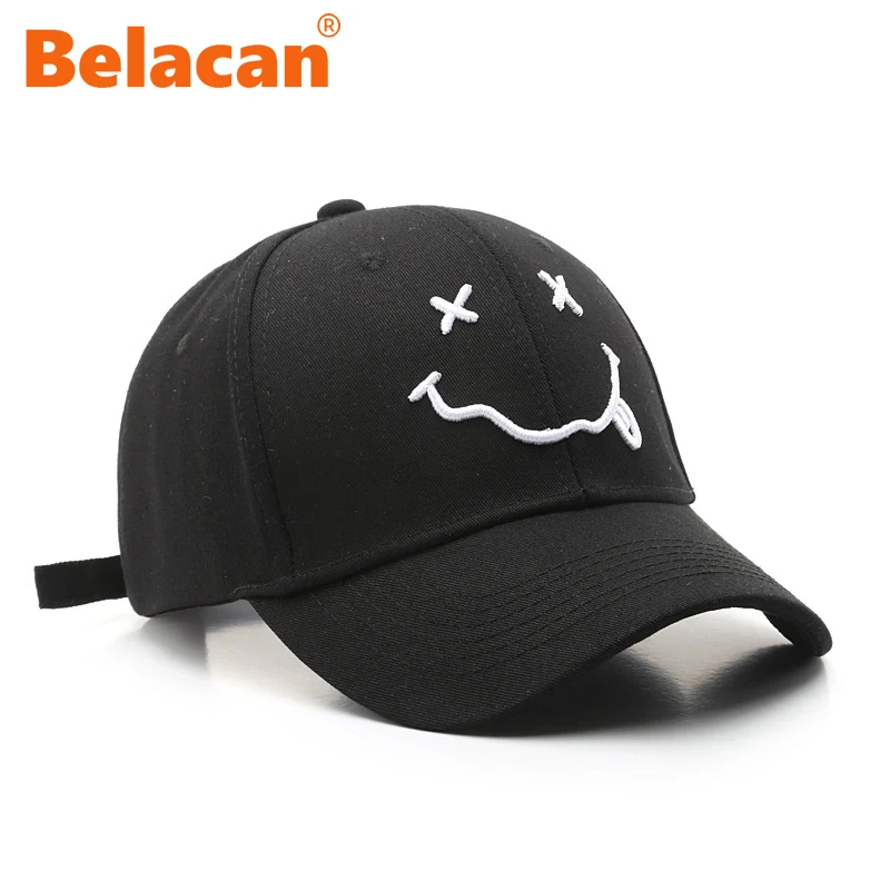 Women's Baseball Cap Fashion Smiley ins Embroidery Cotton Cap Woman Summer Casual Men Baseball Caps Snapback Hip-Hop Trucker Hat
Women's Baseball Cap Fashion Smiley ins Embroidery Cotton Cap Woman Summer Casual Men Baseball Caps Snapback Hip-Hop Trucker Hat