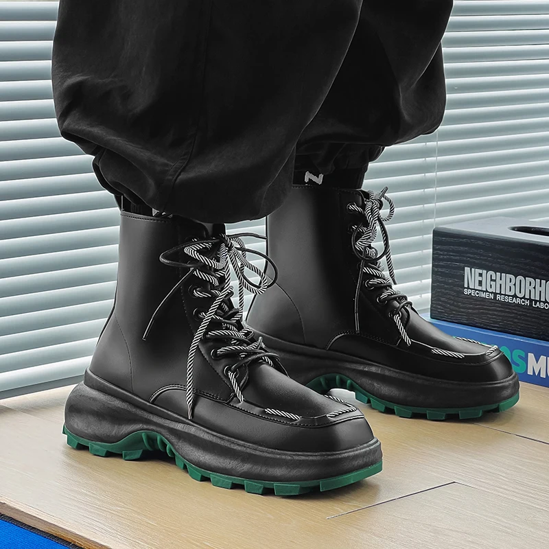 2023 New Fashion Men Leather Boot Thick Soled Men Boot Snow Boot Men Shoe Platform Boot Ankle Boot Timberland Boots for Men
2023 New Fashion Men Leather Boot Thick Soled Men Boot Snow Boot Men Shoe Platform Boot Ankle Boot Timberland Boots for Men