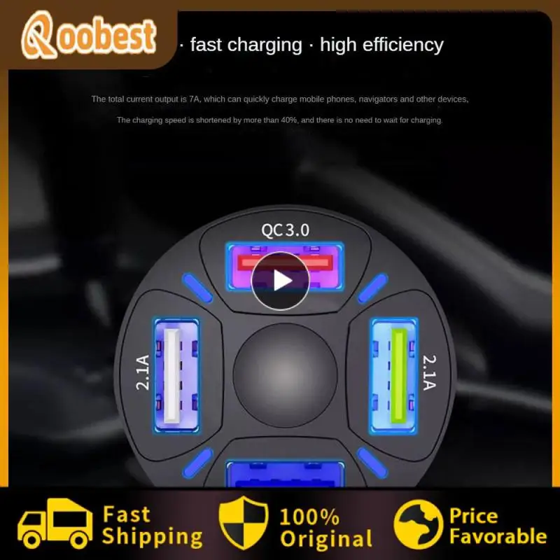 7a Fast Charging Car Charger Portable Moible Phone Charger Durable Multifunctional Car Phone Charger Car Accessories 4 Ports Usb
7a Fast Charging Car Charger Portable Moible Phone Charger Durable Multifunctional Car Phone Charger Car Accessories 4 Ports Usb