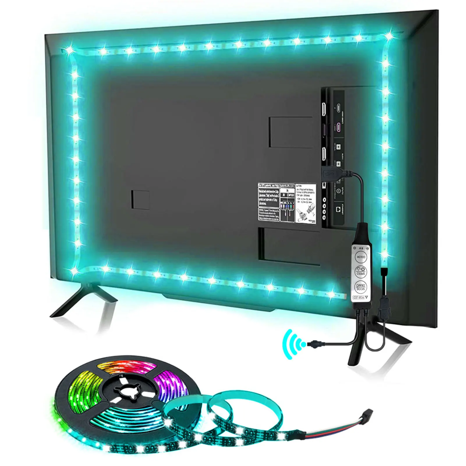 Светодиодная лента 0,5-5 м, 5050 RGB, светодиодная лента для подсветки телевизора, 5 В, подсветка телевизора, подходит для спальни, домашнего декор...
Светодиодная лента 0,5-5 м, 5050 RGB, светодиодная лента для подсветки телевизора, 5 В, подсветка телевизора, подходит для спальни, домашнего декор...
