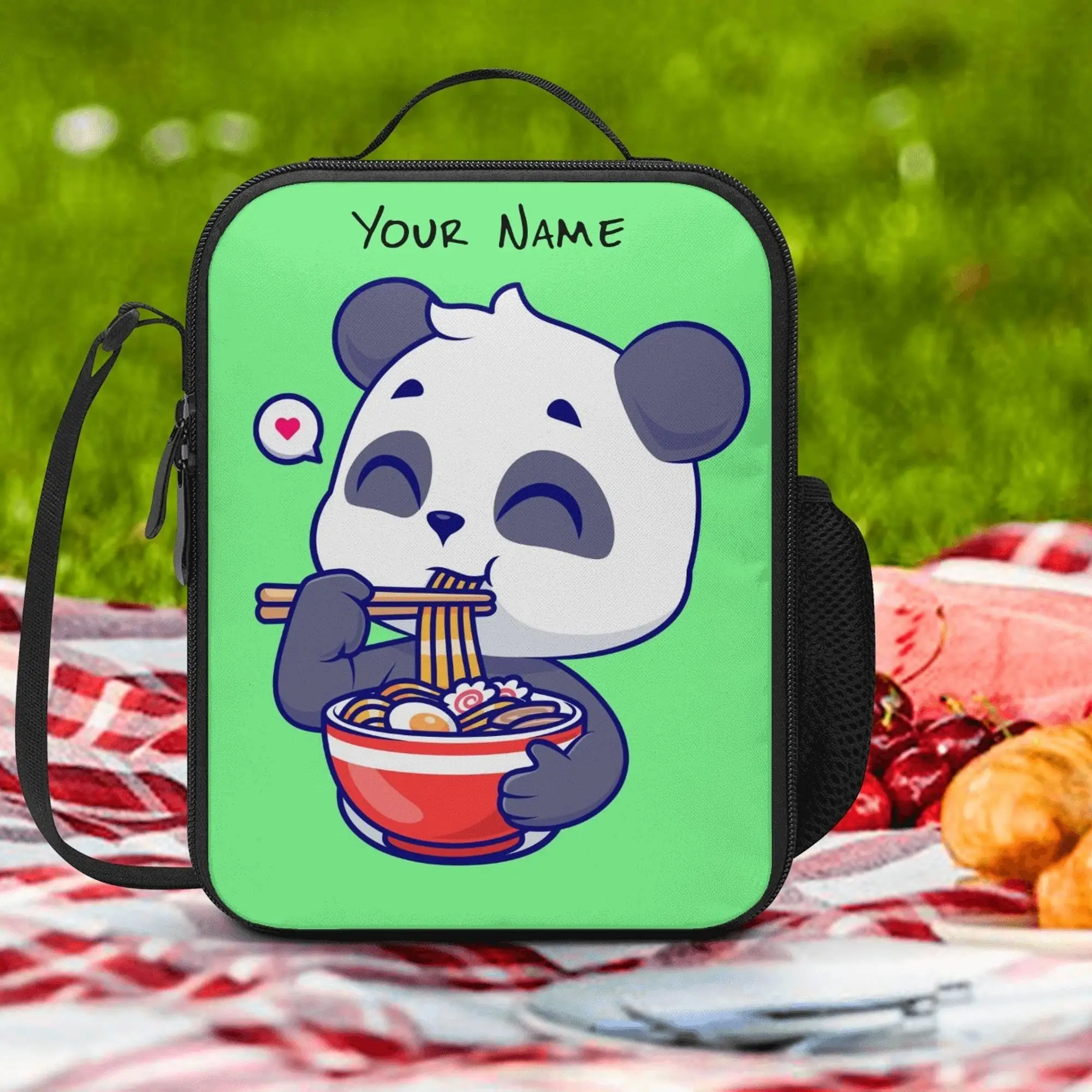 Custom Cute Panda Insulated Polyester Canvas Lunch Box Bags For Kids Insulated Shoulder Strap Bottle Holder Bento Bag For School
Custom Cute Panda Insulated Polyester Canvas Lunch Box Bags For Kids Insulated Shoulder Strap Bottle Holder Bento Bag For School