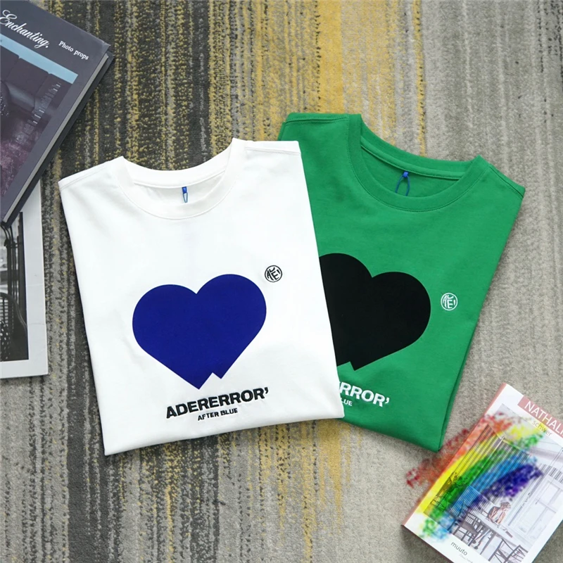 2022ss Ader Error Heart Logo T-shirt Men Women 1:1 High Quality Printed Embroidery Graphic Ader Error Tee Oversize Tops
2022ss Ader Error Heart Logo T-shirt Men Women 1:1 High Quality Printed Embroidery Graphic Ader Error Tee Oversize Tops