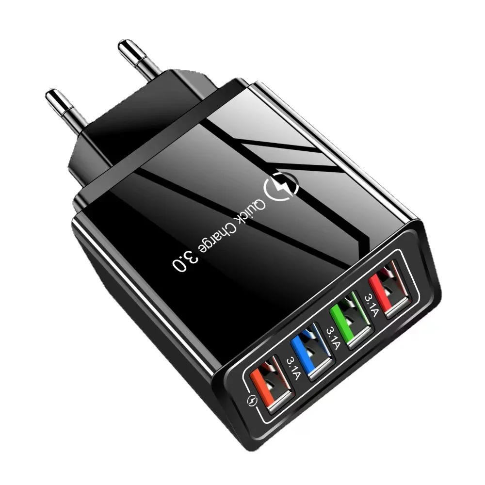 4 Ports USB Charger Quick Charge 3.0 Fast Charging for Xiaomi HuaWei Tablet Portable EU Plug Wall Mobile Charger Adapter
4 Ports USB Charger Quick Charge 3.0 Fast Charging for Xiaomi HuaWei Tablet Portable EU Plug Wall Mobile Charger Adapter