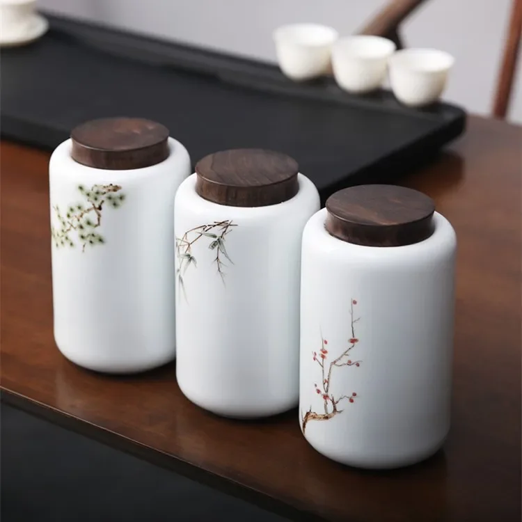 Hand-Painted Ceramic Tea Containers Sealed Cans Household Tea Container Tea Container Moisture-Proof Tea Bucket Tea Jar Tea Box
Hand-Painted Ceramic Tea Containers Sealed Cans Household Tea Container Tea Container Moisture-Proof Tea Bucket Tea Jar Tea Box