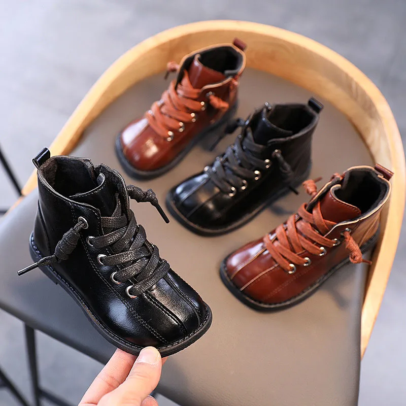 Kids Martin Boots Boys Shoes Autumn Winter Leather Children Boots Fashion Toddler Girls Boots Warm Winter Snow Shoes
Kids Martin Boots Boys Shoes Autumn Winter Leather Children Boots Fashion Toddler Girls Boots Warm Winter Snow Shoes