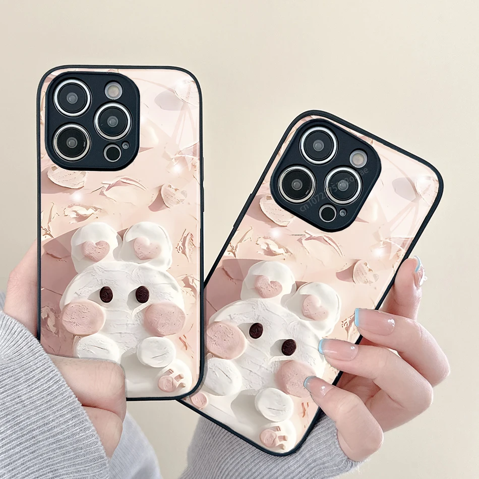 Cartoon Rabbit Painted Glass Phone Case For iPhone 14 13 12 11 Pro Max Mini XS Max X XR 7 8 Plus Se2 SE3 Protection Back Cover
Cartoon Rabbit Painted Glass Phone Case For iPhone 14 13 12 11 Pro Max Mini XS Max X XR 7 8 Plus Se2 SE3 Protection Back Cover