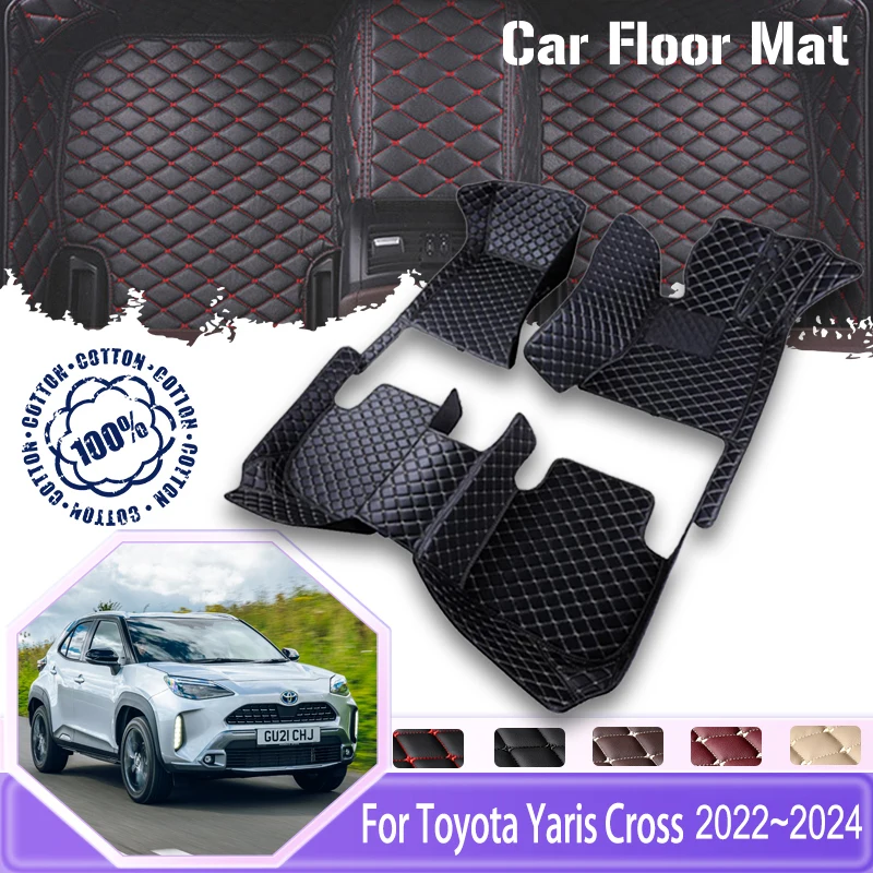 Hybrid Car Floor Mats For Toyota Yaris Cross XP210 2020 2021 2022 2023 5seat Dirt-resistant Leather Matts Carpet Car Accessories
Hybrid Car Floor Mats For Toyota Yaris Cross XP210 2020 2021 2022 2023 5seat Dirt-resistant Leather Matts Carpet Car Accessories