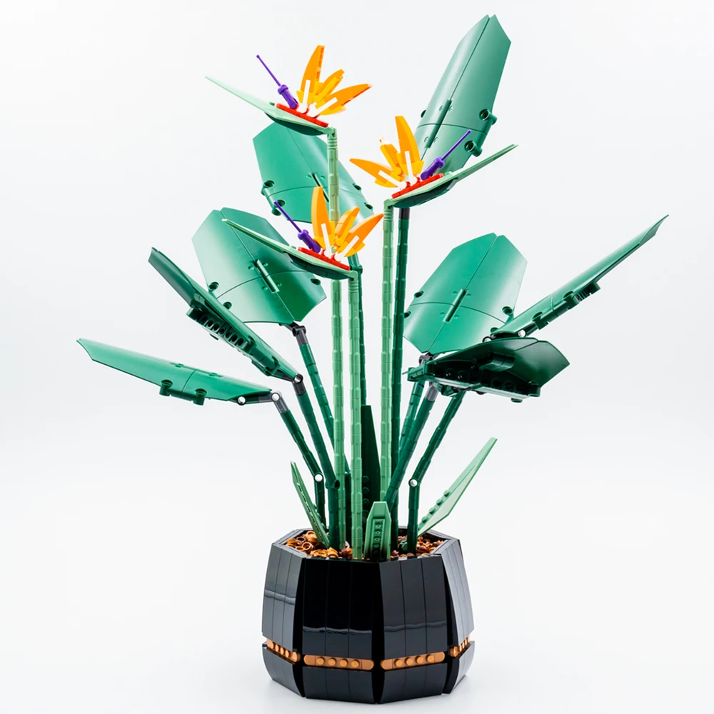 FIT 10289 Flower Bird of Paradise Bouquet Perpetual Creators Building Block Bricks Model Home Decoration Plant Potted Gift Kid
FIT 10289 Flower Bird of Paradise Bouquet Perpetual Creators Building Block Bricks Model Home Decoration Plant Potted Gift Kid