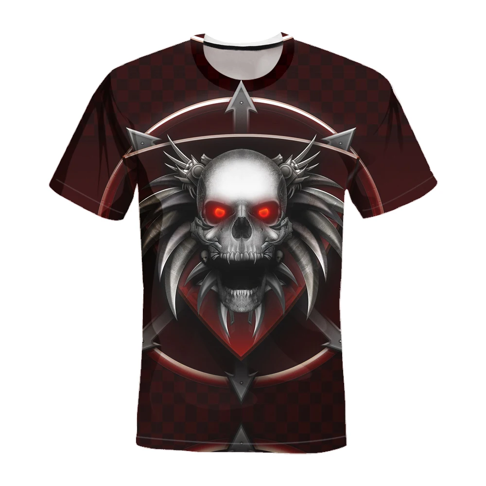 Hot Summer Fashion Trend Mens 3D Skull Print T-shirt 2021 Hip-hop Style Tshirt Short Sleeve Fashion Handsome Streetwear Dazzling 
Hot Summer Fashion Trend Mens 3D Skull Print T-shirt 2021 Hip-hop Style Tshirt Short Sleeve Fashion Handsome Streetwear Dazzling