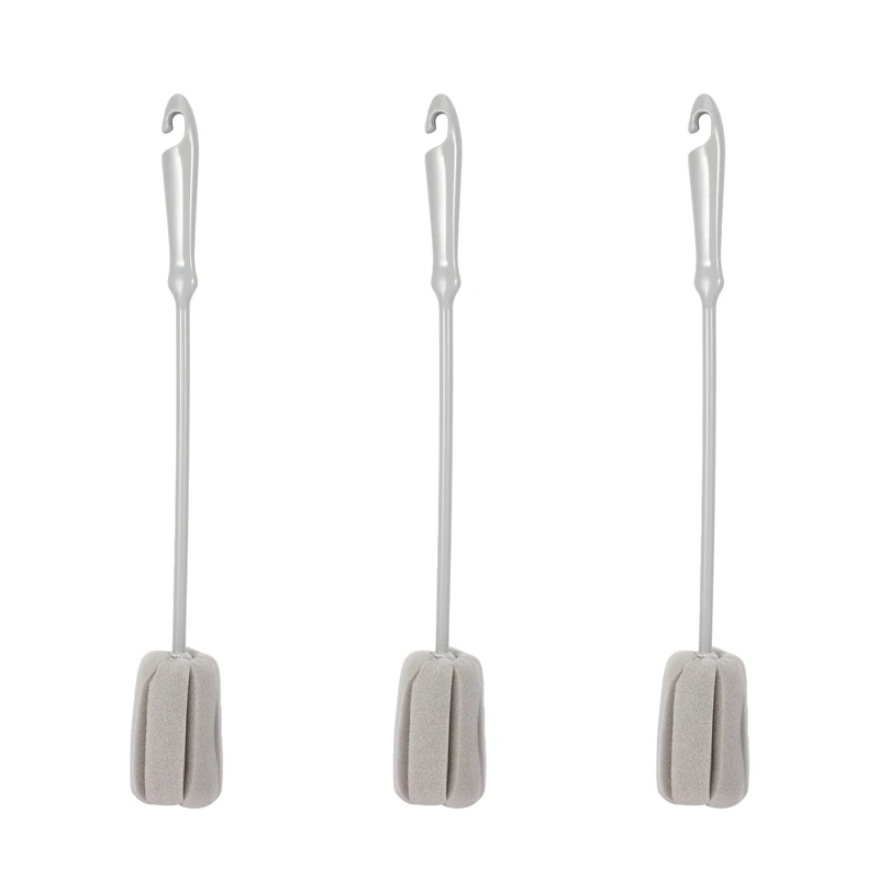 3Pc Sponge Brush Milk Bottle Cup Glass Washing Cleaning Kitchen Cleaner Tools Cup Cleaning Brush Plastic Long Handle
3Pc Sponge Brush Milk Bottle Cup Glass Washing Cleaning Kitchen Cleaner Tools Cup Cleaning Brush Plastic Long Handle