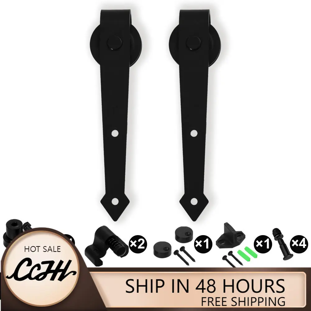 Sliding Barn Door Hardware Kit Heavy Duty Smoothly and Silently Easy to Install Fit Single Door Panel Arrow-Shaped Style Black
Sliding Barn Door Hardware Kit Heavy Duty Smoothly and Silently Easy to Install Fit Single Door Panel Arrow-Shaped Style Black