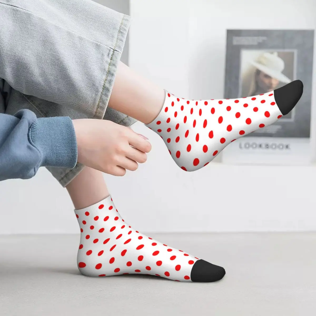 Red Polka Dot Socks Geometric Dots Vintage Print Cycling Creative Short Tubes Large Chemical Fiber Old School Kids Socks
Red Polka Dot Socks Geometric Dots Vintage Print Cycling Creative Short Tubes Large Chemical Fiber Old School Kids Socks
