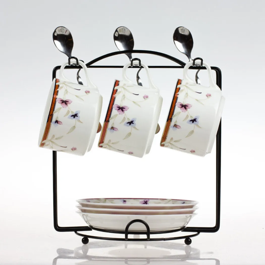 Antirust Stainless Steel 6 Cups 6 Plates 6 Spoons Coffee Cup Plate Storage Mug Hanging Rack Holder Kitchen Storage Organization
Antirust Stainless Steel 6 Cups 6 Plates 6 Spoons Coffee Cup Plate Storage Mug Hanging Rack Holder Kitchen Storage Organization