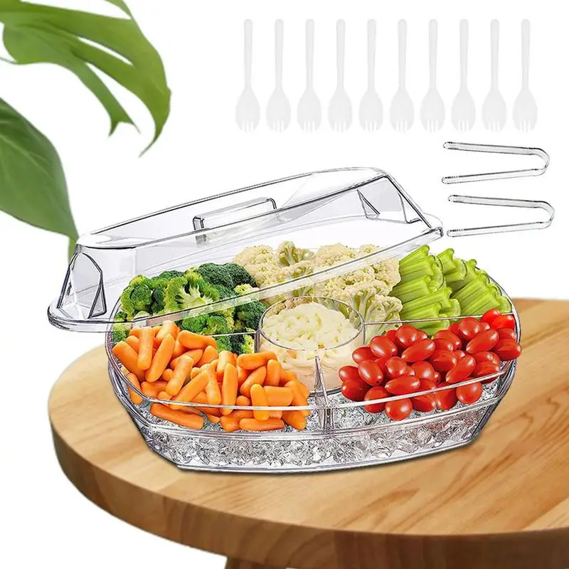 Chilled Serving Trays For Parties Chilled Serve Platter Appetizer Serving Tray Refrigeration Function To Maintain The Freshness
Chilled Serving Trays For Parties Chilled Serve Platter Appetizer Serving Tray Refrigeration Function To Maintain The Freshness