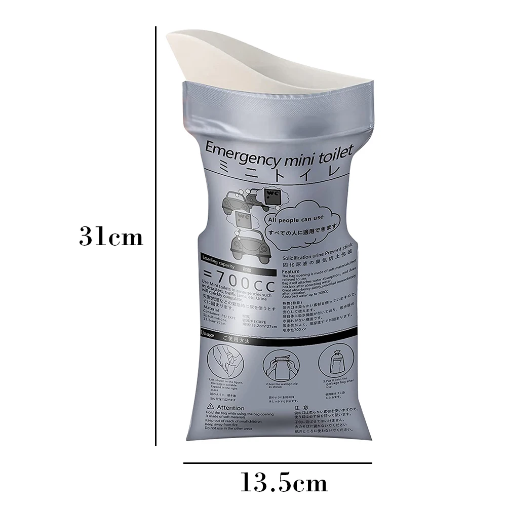 5pcs 700ml Disposable Urine Bags for Outdoor Emergency Portable Urinate Bag Traffic Jam Camping Car Driving Travel Vomit Bags
5pcs 700ml Disposable Urine Bags for Outdoor Emergency Portable Urinate Bag Traffic Jam Camping Car Driving Travel Vomit Bags
