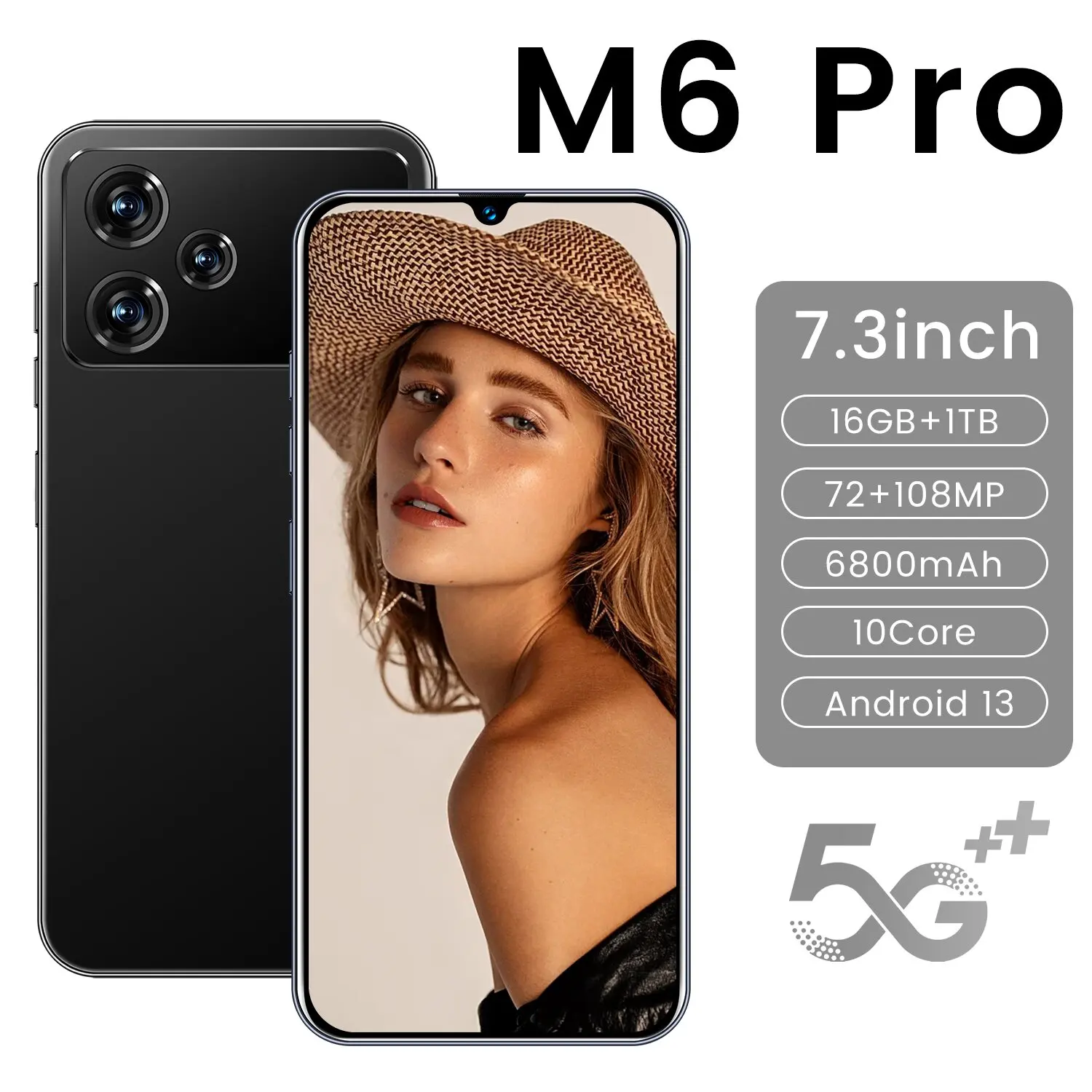 Original New M6 Pro smartphone android phone 7.3inch hd screen cell phone pro telefone 6800mAh 16+1TB Camera 5g mobile phones
Original New M6 Pro smartphone android phone 7.3inch hd screen cell phone pro telefone 6800mAh 16+1TB Camera 5g mobile phones