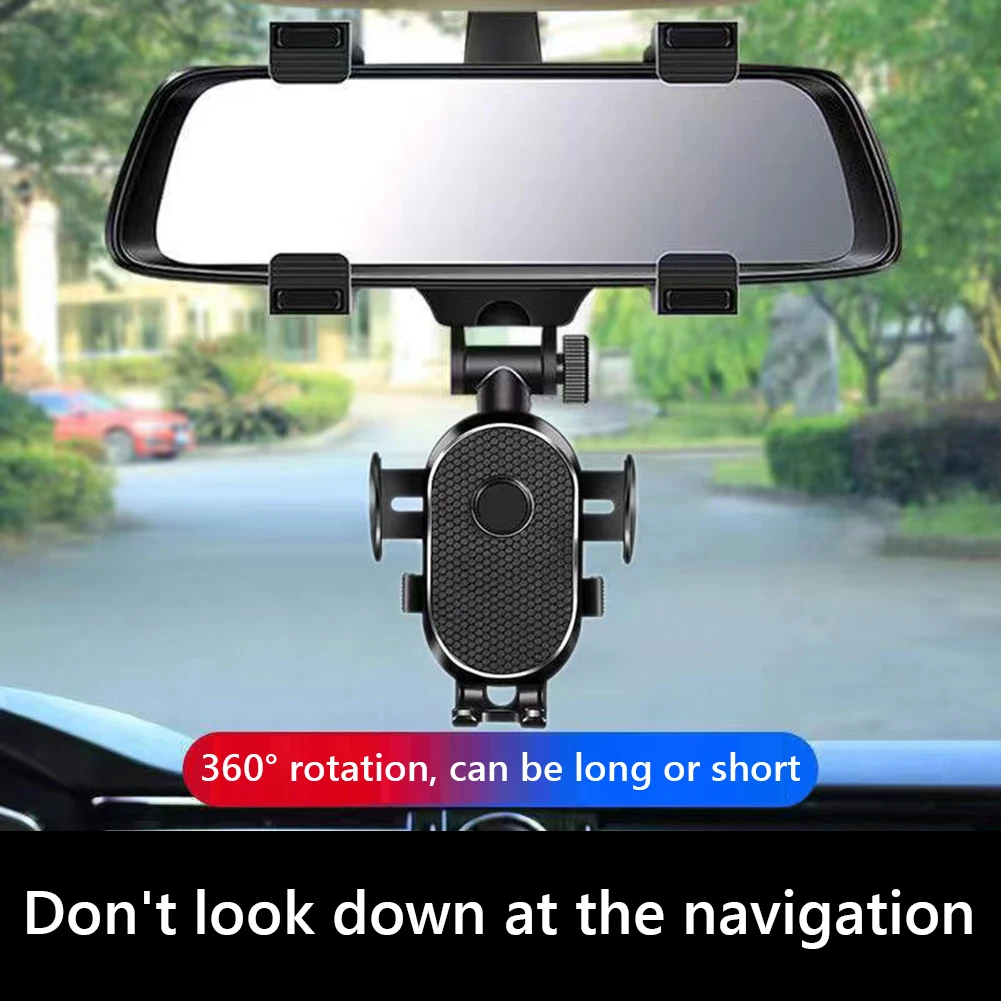 Car Rearview Mirror Phone Holder Mount Bracket Universal Multifunctional Auto GPS Bracket Stand 360° Car Navigation Bracket
Car Rearview Mirror Phone Holder Mount Bracket Universal Multifunctional Auto GPS Bracket Stand 360° Car Navigation Bracket