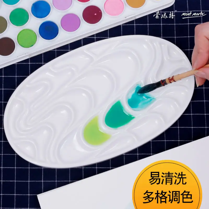 Imitation Porcelain Watercolor Palette Art Paint Drawing Tray Color Palette for Oil Painting Pallet Office Supply Art Supplies
Imitation Porcelain Watercolor Palette Art Paint Drawing Tray Color Palette for Oil Painting Pallet Office Supply Art Supplies