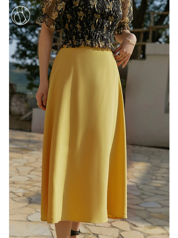 DUSHU Slightly Fat Lady High Waist Elasticated Back Waist Mid-Length A-LINE Dress Office Lady Solid Simple Summer Skirts
DUSHU Slightly Fat Lady High Waist Elasticated Back Waist Mid-Length A-LINE Dress Office Lady Solid Simple Summer Skirts
