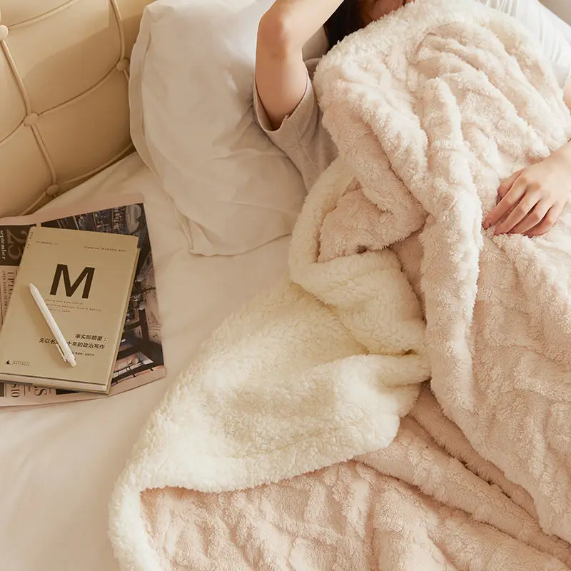 High-end Simple Solid Color Milk Blanket Thickened Girl Heart Coral Fleece Blanket Winter Blanket Sofa Blankets
High-end Simple Solid Color Milk Blanket Thickened Girl Heart Coral Fleece Blanket Winter Blanket Sofa Blankets