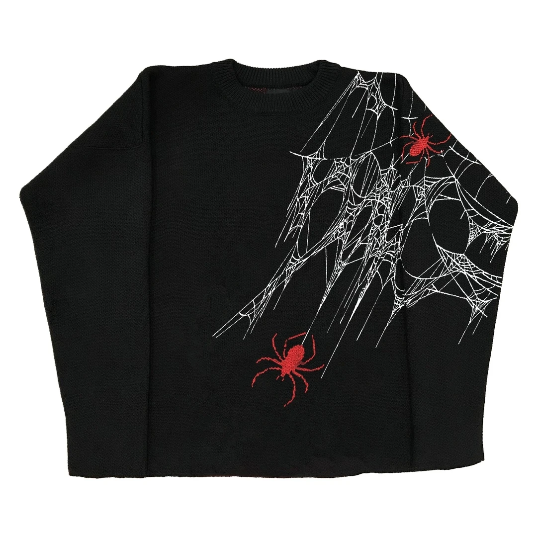 Men Pullovers Sweaters spider graphic Stripes Women's Knitted Streetwear Maiden Oversized Harajuku O Neck Knitwear Men Clothing
Men Pullovers Sweaters spider graphic Stripes Women's Knitted Streetwear Maiden Oversized Harajuku O Neck Knitwear Men Clothing