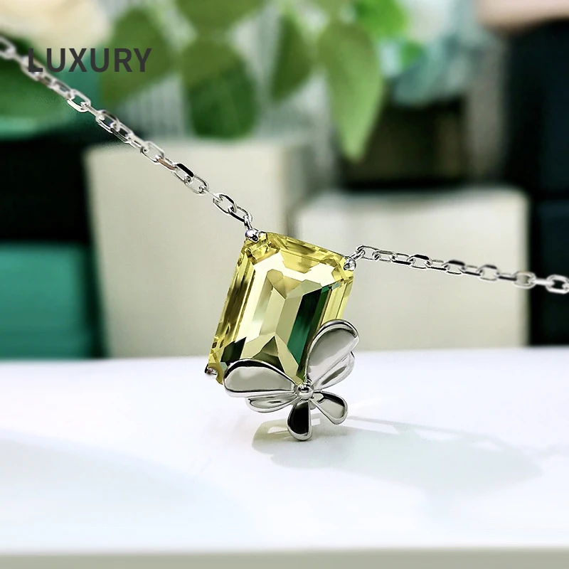 Luxury100% 925 Sterling Silver Yellow Blue Zircon Simple Butterfly Pendant Necklace For Women Sparkling Party Fine Jewelry Gifts 
Luxury100% 925 Sterling Silver Yellow Blue Zircon Simple Butterfly Pendant Necklace For Women Sparkling Party Fine Jewelry Gifts
