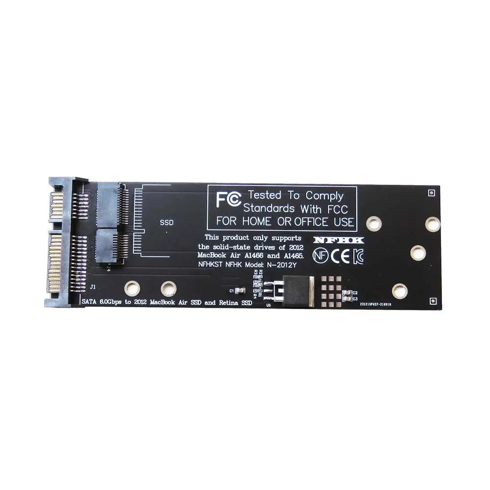 SATA к 2012 MacBook Air A1465 A1466 SSD конвертировать адаптер карты переходник карта SATA 6 Гбит/с до 2012 Macbook Air SSD и Retina SSD
SATA к 2012 MacBook Air A1465 A1466 SSD конвертировать адаптер карты переходник карта SATA 6 Гбит/с до 2012 Macbook Air SSD и Retina SSD