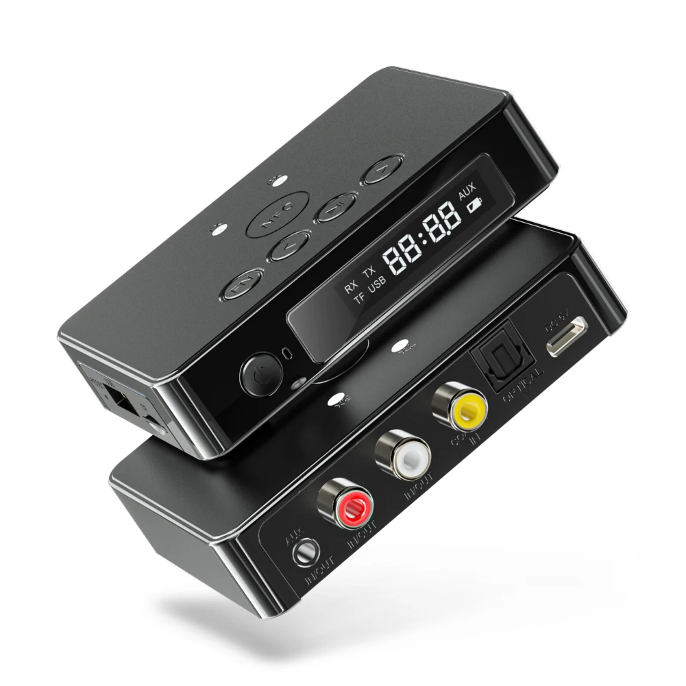 NFC LED Digital Display Bluetooth 5.0 Audio Transmitter Receiver 3.5mm AUX RCA Optical Coaxial TF/U-Disk Wireless Adapter
NFC LED Digital Display Bluetooth 5.0 Audio Transmitter Receiver 3.5mm AUX RCA Optical Coaxial TF/U-Disk Wireless Adapter