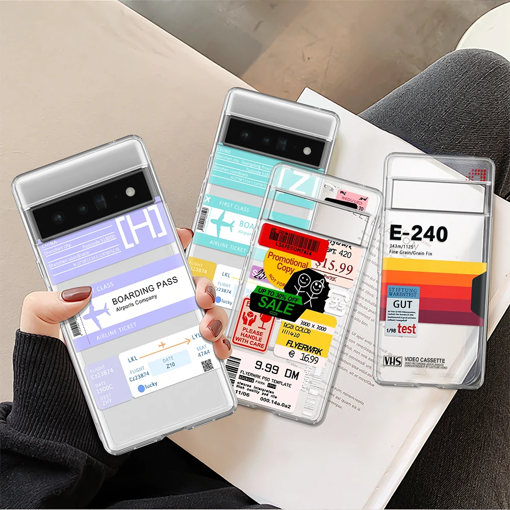 Barcode Label Case for Google Pixel 7 7Pro6a 6 6Pro 5 5a 5G 4XL 4 2 3XL 2XL 3 3a 3aXL 4a Transparent Protection Back Cover
Barcode Label Case for Google Pixel 7 7Pro6a 6 6Pro 5 5a 5G 4XL 4 2 3XL 2XL 3 3a 3aXL 4a Transparent Protection Back Cover