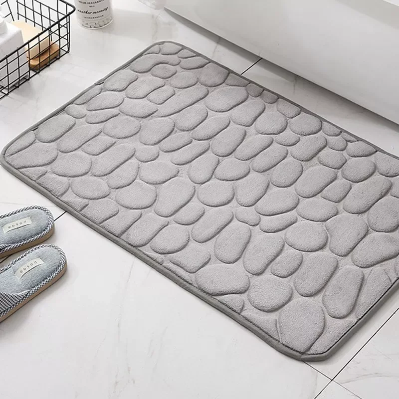 Cobblestone Embossed Home Bath Mat Bathroom Carpet Water Absorption Non-slip Memory Foam Absorbent Washable Rug Toilet Floor Mat
Cobblestone Embossed Home Bath Mat Bathroom Carpet Water Absorption Non-slip Memory Foam Absorbent Washable Rug Toilet Floor Mat