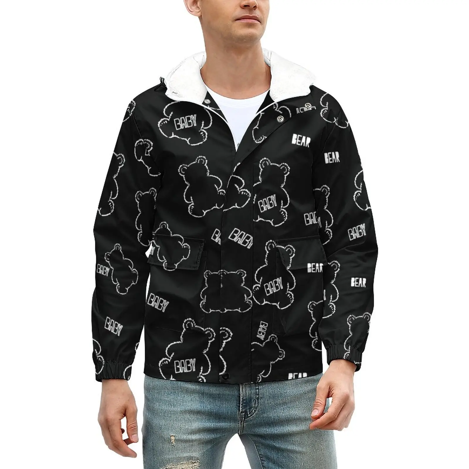 Baby Bear Print Thick Casual Jackets Man Cute Animal Coats Winter Trendy Jacket Waterproof Design Classic Clothing Big Size
Baby Bear Print Thick Casual Jackets Man Cute Animal Coats Winter Trendy Jacket Waterproof Design Classic Clothing Big Size