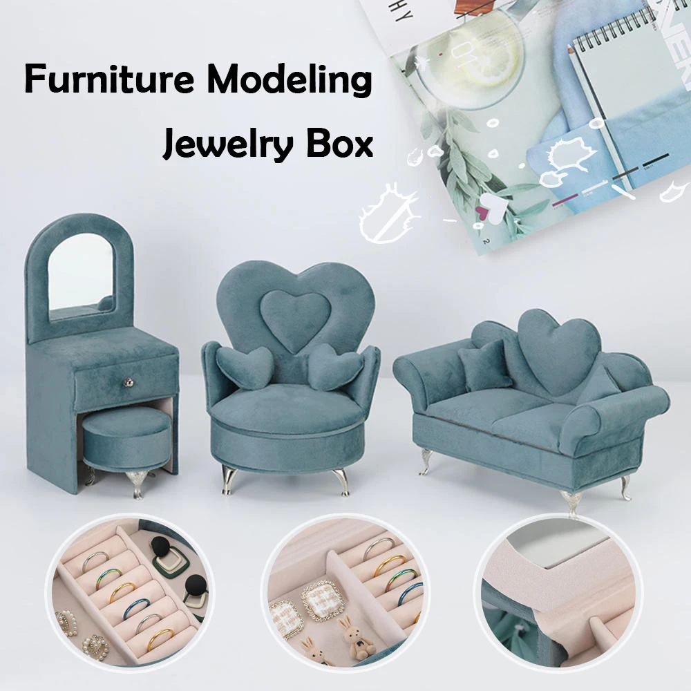 Velvet Jewelry Packaging Box Furniture Modeling Display Holder Solid Color Portable Cases Earring Necklace Pendant Storage Boxes
Velvet Jewelry Packaging Box Furniture Modeling Display Holder Solid Color Portable Cases Earring Necklace Pendant Storage Boxes