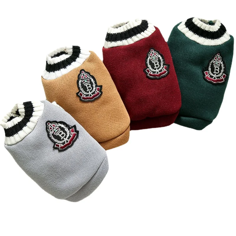 Pet Clothes Autumn/winter New Knitted Vest V-neck College Wind Vest Teddy Pomeranian Fashion Dog Clothes Wholesale
Pet Clothes Autumn/winter New Knitted Vest V-neck College Wind Vest Teddy Pomeranian Fashion Dog Clothes Wholesale