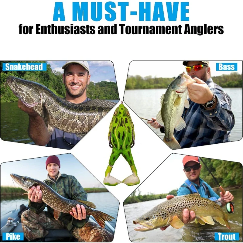 Double Propeller Frog Soft Bait Soft Bait Thunder Frog Fishing Lure Frog Bait Kit Fishing Lures For Freshwater Saltwater
Double Propeller Frog Soft Bait Soft Bait Thunder Frog Fishing Lure Frog Bait Kit Fishing Lures For Freshwater Saltwater