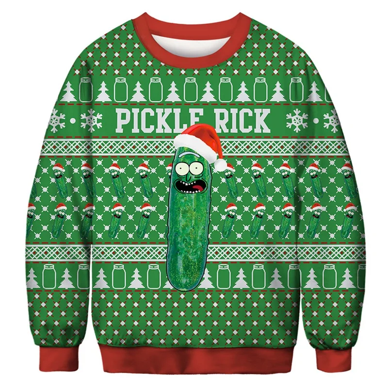 Christmas Digital Printing Hedging 3D Fun Printed Round Neck Top Casual Loose Sweater Green
Christmas Digital Printing Hedging 3D Fun Printed Round Neck Top Casual Loose Sweater Green