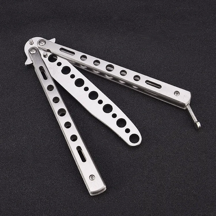 Stainless Steel Trainer Training Practice Butterfly Knife Butterfly Style Edge Dull Blade Knife Tool
Stainless Steel Trainer Training Practice Butterfly Knife Butterfly Style Edge Dull Blade Knife Tool