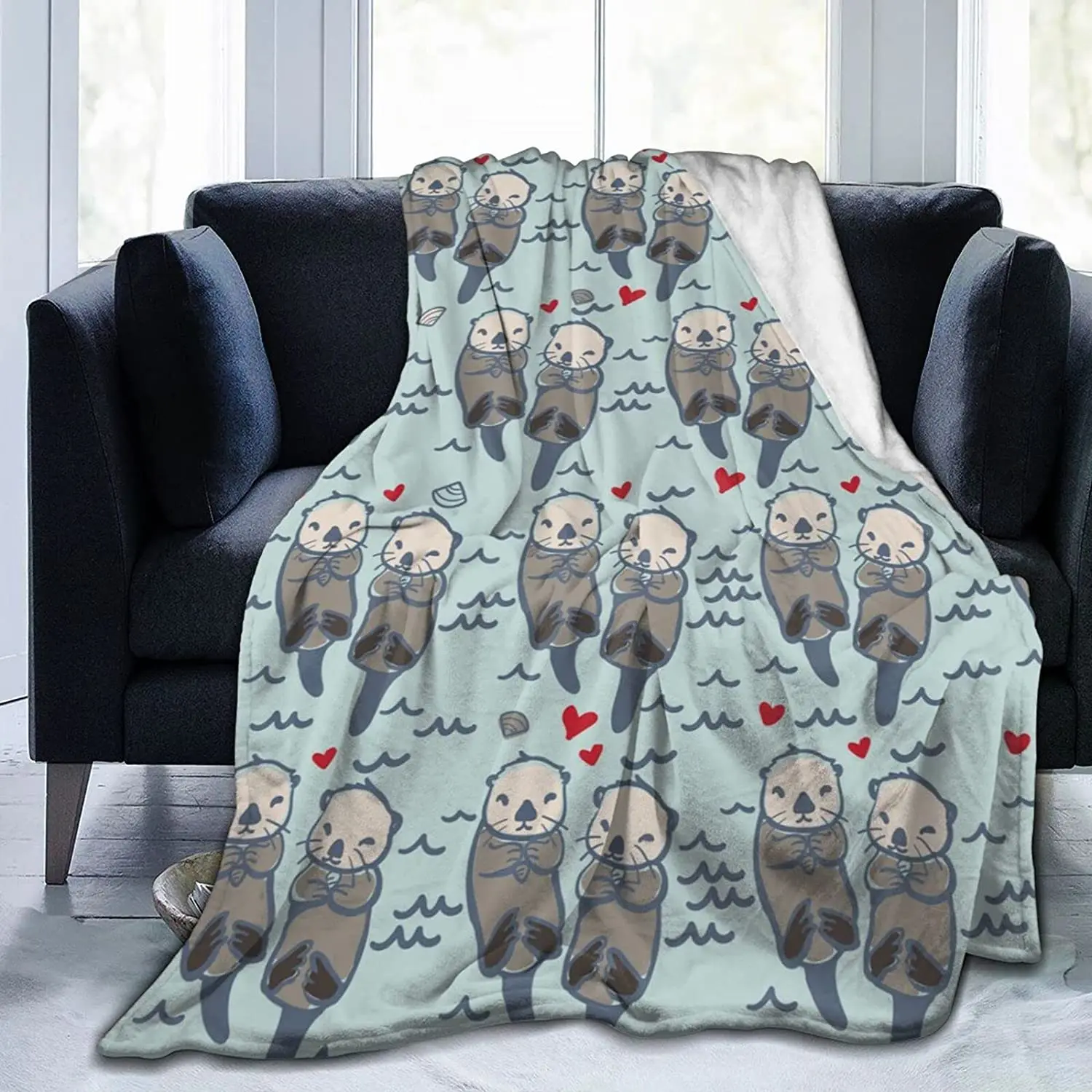 Kawaii Sea Otters Flannel Throw Blanket,Cozy Noon Break Blanket for Office Couch Lightweight Warm Super Soft, Gifts for Kids
Kawaii Sea Otters Flannel Throw Blanket,Cozy Noon Break Blanket for Office Couch Lightweight Warm Super Soft, Gifts for Kids