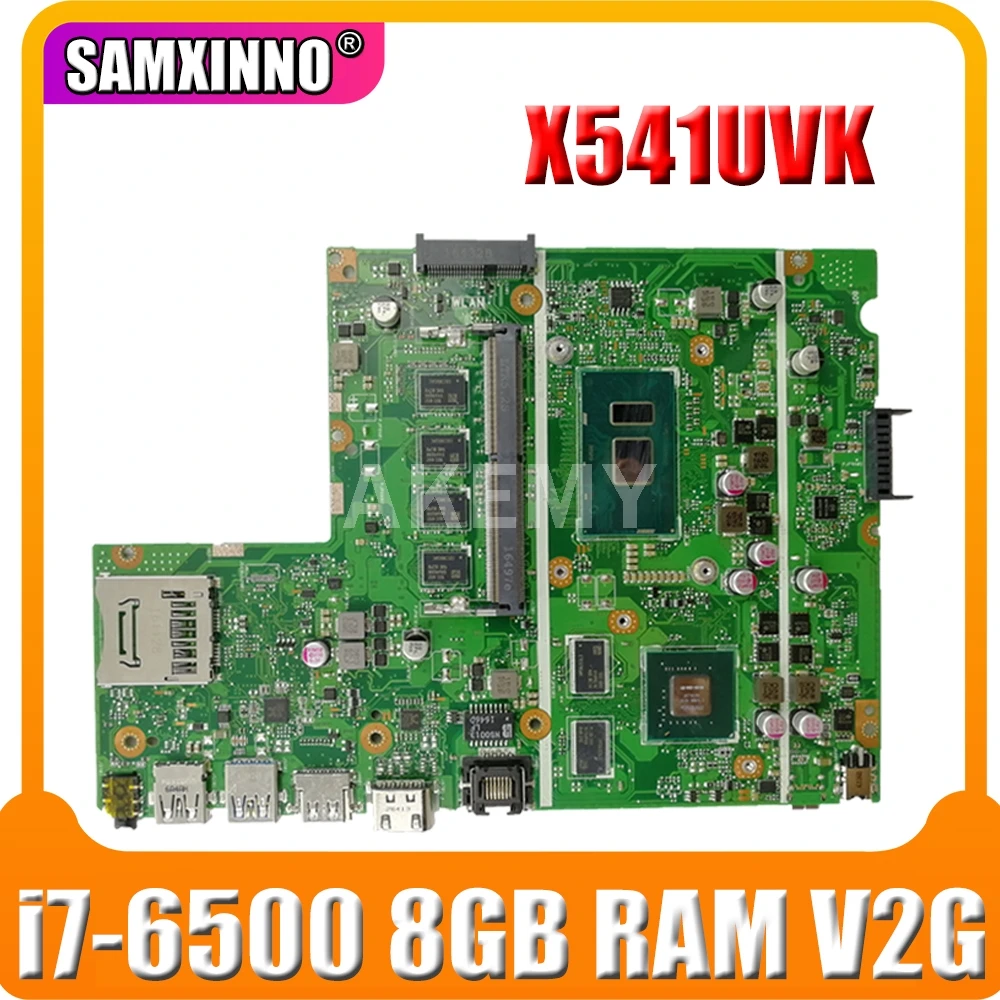 Материнская плата SAMXINNO X541UVK, материнская плата i7-6500U CPU 8 Гб RAM V2G для Asus X541UVK X541UJ X541UV F541U R541U, материнская плата ноутбука
Материнская плата SAMXINNO X541UVK, материнская плата i7-6500U CPU 8 Гб RAM V2G для Asus X541UVK X541UJ X541UV F541U R541U, материнская плата ноутбука