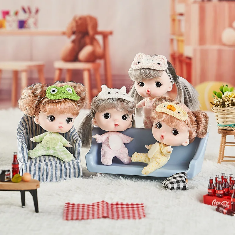 9cm Girl Ob11 Bjd Toys 1/12 Cute Mini Pocket Dolls Vinyl Pajama Series Bjd Toy 7 Movable Joints Doll Kids Children Birthday Gift
9cm Girl Ob11 Bjd Toys 1/12 Cute Mini Pocket Dolls Vinyl Pajama Series Bjd Toy 7 Movable Joints Doll Kids Children Birthday Gift