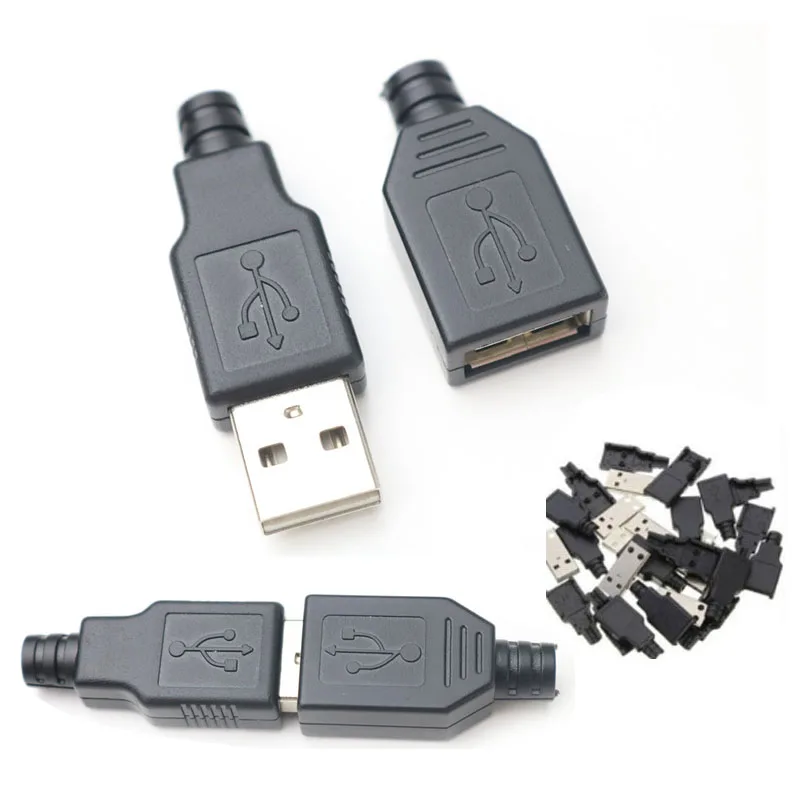 5Pair Micro USB Connector Male Female DIY USB 2.0 Type A Connectors Charging Socket Micro USB Plug Tail Black Plastic Cover
5Pair Micro USB Connector Male Female DIY USB 2.0 Type A Connectors Charging Socket Micro USB Plug Tail Black Plastic Cover