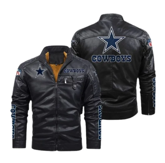 

Куртка COWBOYS мужская с логотипом автомобиля, мотоциклетная байкерская куртка из искусственной кожи, на молнии, Повседневная Верхняя одежда в...