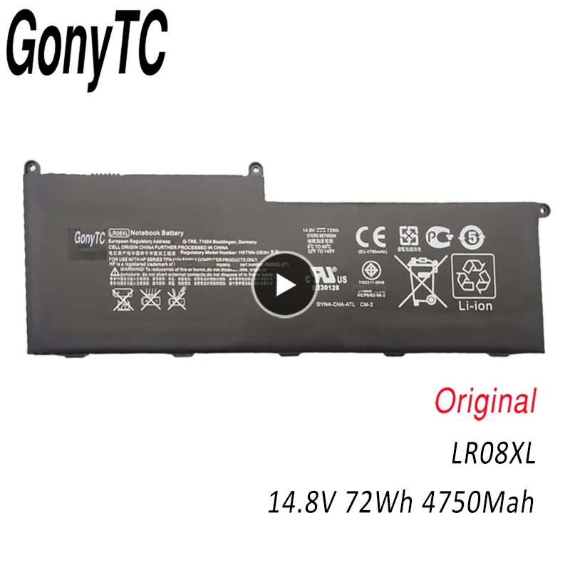 GONYTC LR08XL Original BATTERY FOR HP 15-3207TX 15-3208TX 15-3209TX 15-3217NR 15-3247NR 15-3290LA
GONYTC LR08XL Original BATTERY FOR HP 15-3207TX 15-3208TX 15-3209TX 15-3217NR 15-3247NR 15-3290LA