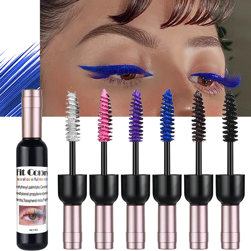 6 Color Mascara Eyelashes Curls Extension Waterproof Fast Dry Makeup Eyelashes Blue Pink Purple Black White Cosplay Cosmetic
6 Color Mascara Eyelashes Curls Extension Waterproof Fast Dry Makeup Eyelashes Blue Pink Purple Black White Cosplay Cosmetic